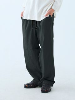 【予約品 5月7日(水)AM10時  締切】Royalram/ コットンラミー トラウザーズ / チャコール