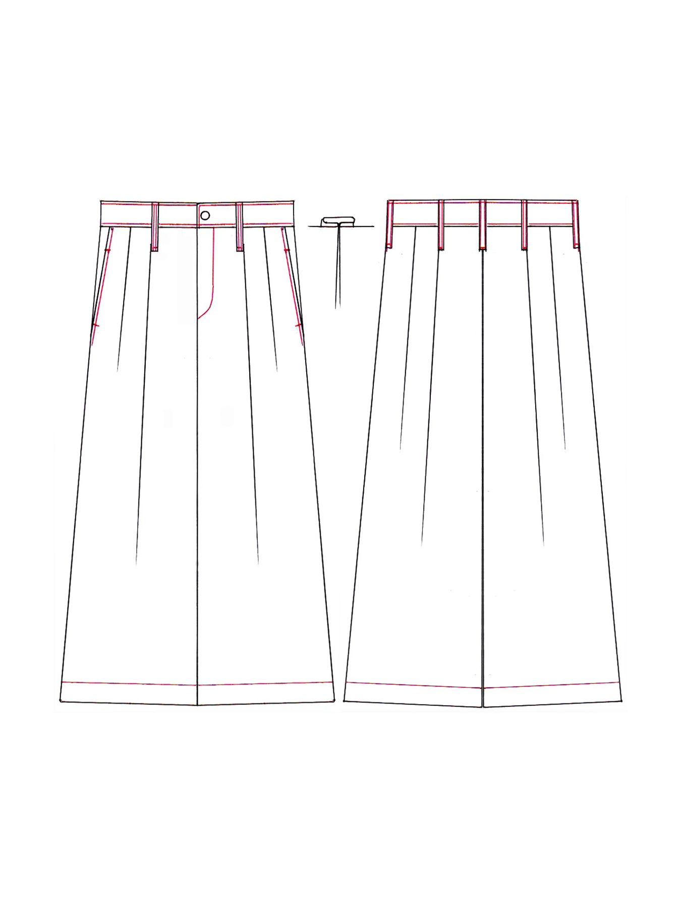 【予約品 10月26日(日) 締切】Drape Slacks / ドレープスラックス / ブーゲンビリア