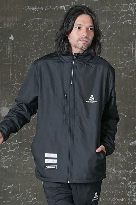 EGO TRIPPING TRAINING JACKET裏フリース / ブラック 【EGO TRIPPING】