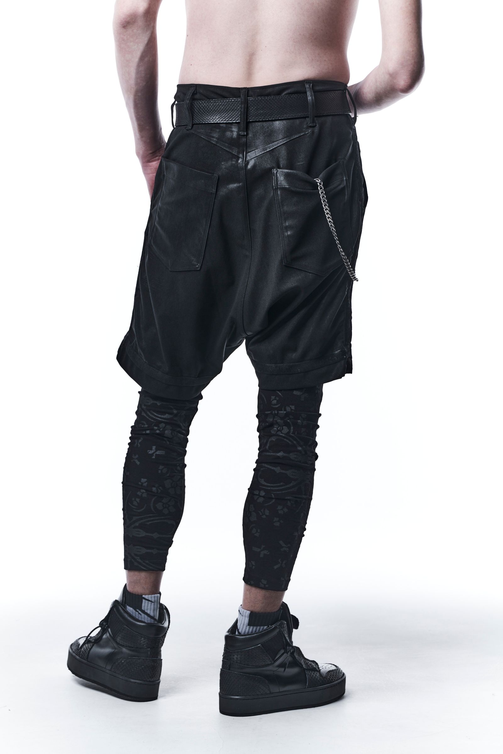 《予約品》 SaruelTP-Shorts サルエルパンツ CoatingHighTensionJersey / Black 【kiryuyrik】 10月入荷予定