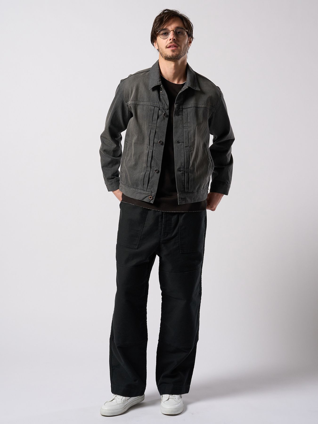 【予約品 4月19日(日) 18時締切】back boa cut-off crew / バックボア カットオフ クルーネック/ ブラック