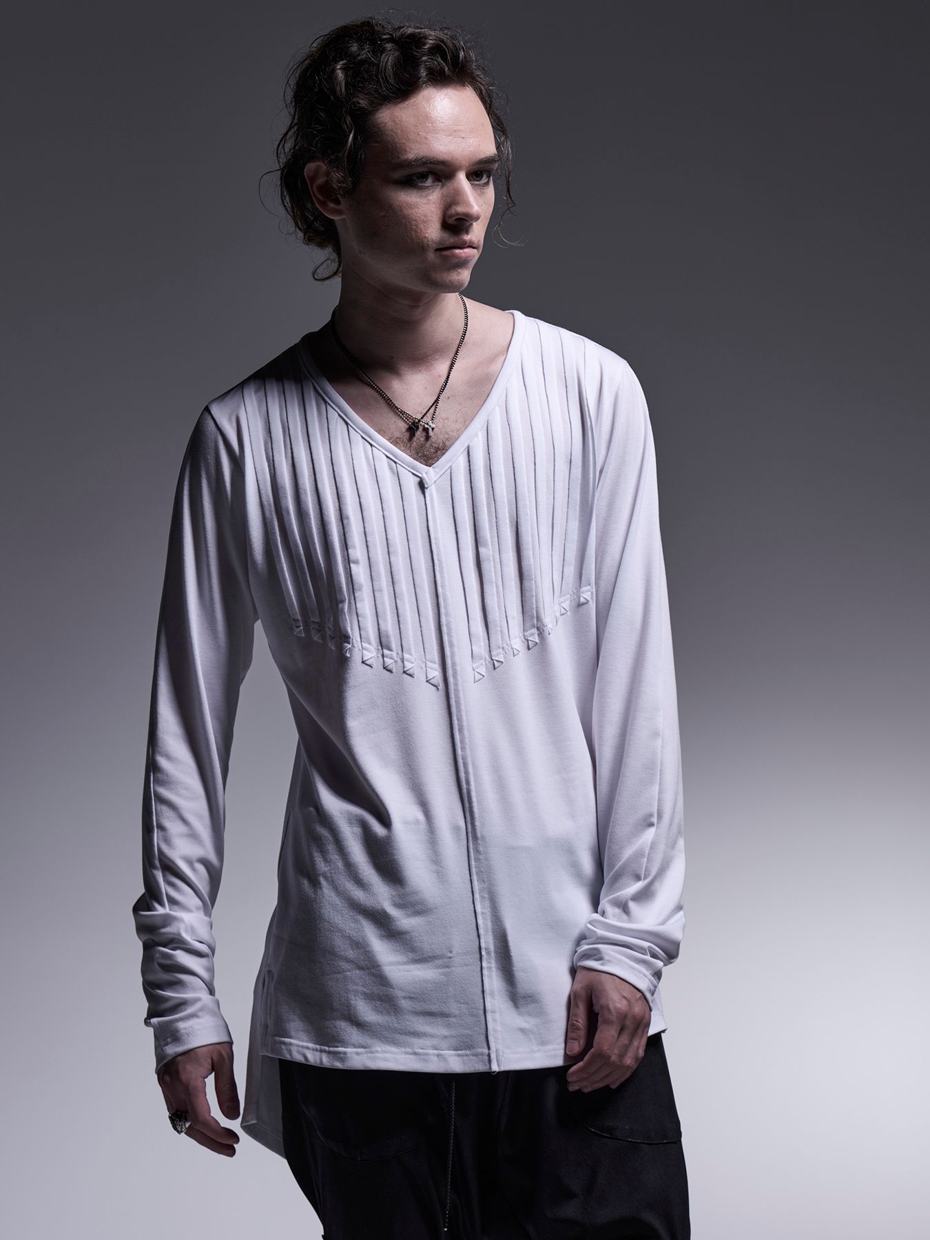 【予約品 7月13日(日) 締切】Cut Tuck T-Shirt / カットタックTシャツ / ホワイト