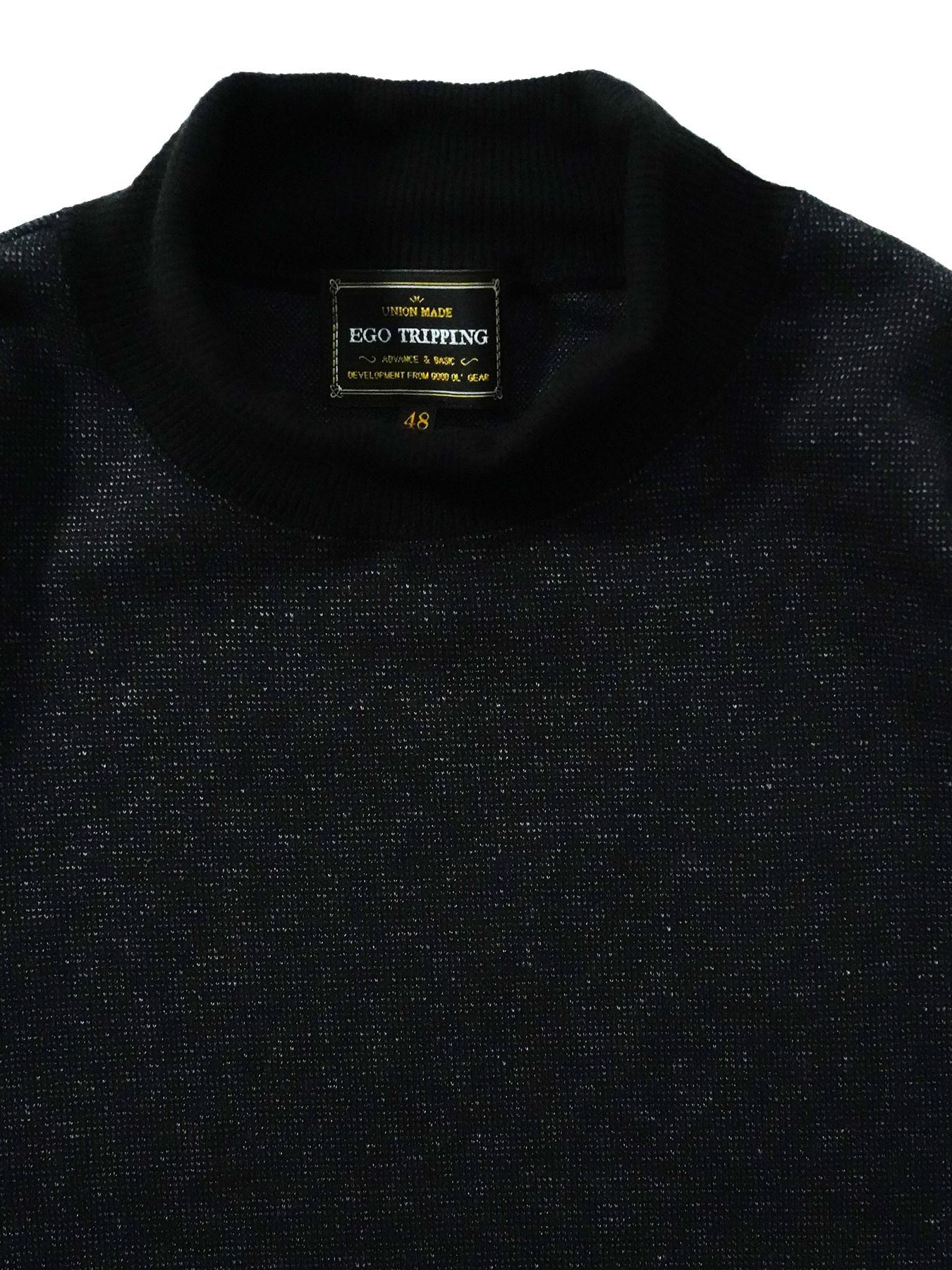 【予約品】 LUXEWEAVE / ハイネック / ドットブラック