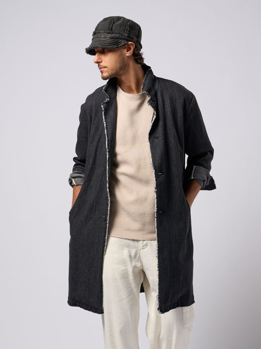 【予約品9月19日 10時締め】 atelier coat / スプリングコート / usedブラック