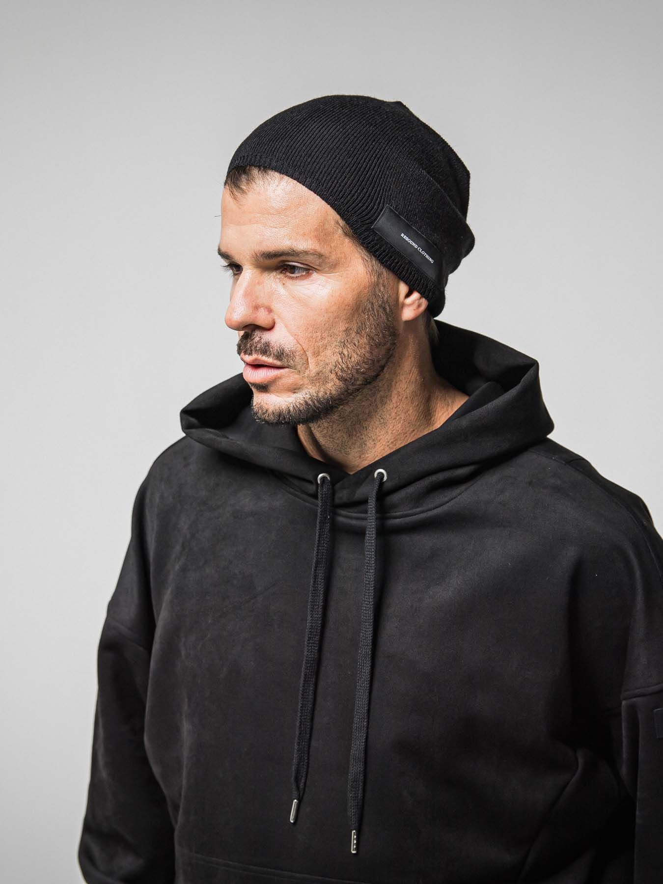 【予約品 8月31日(日) 締切】WOOL KNIT CAP / ウール ニットキャップ / ブラック タグ