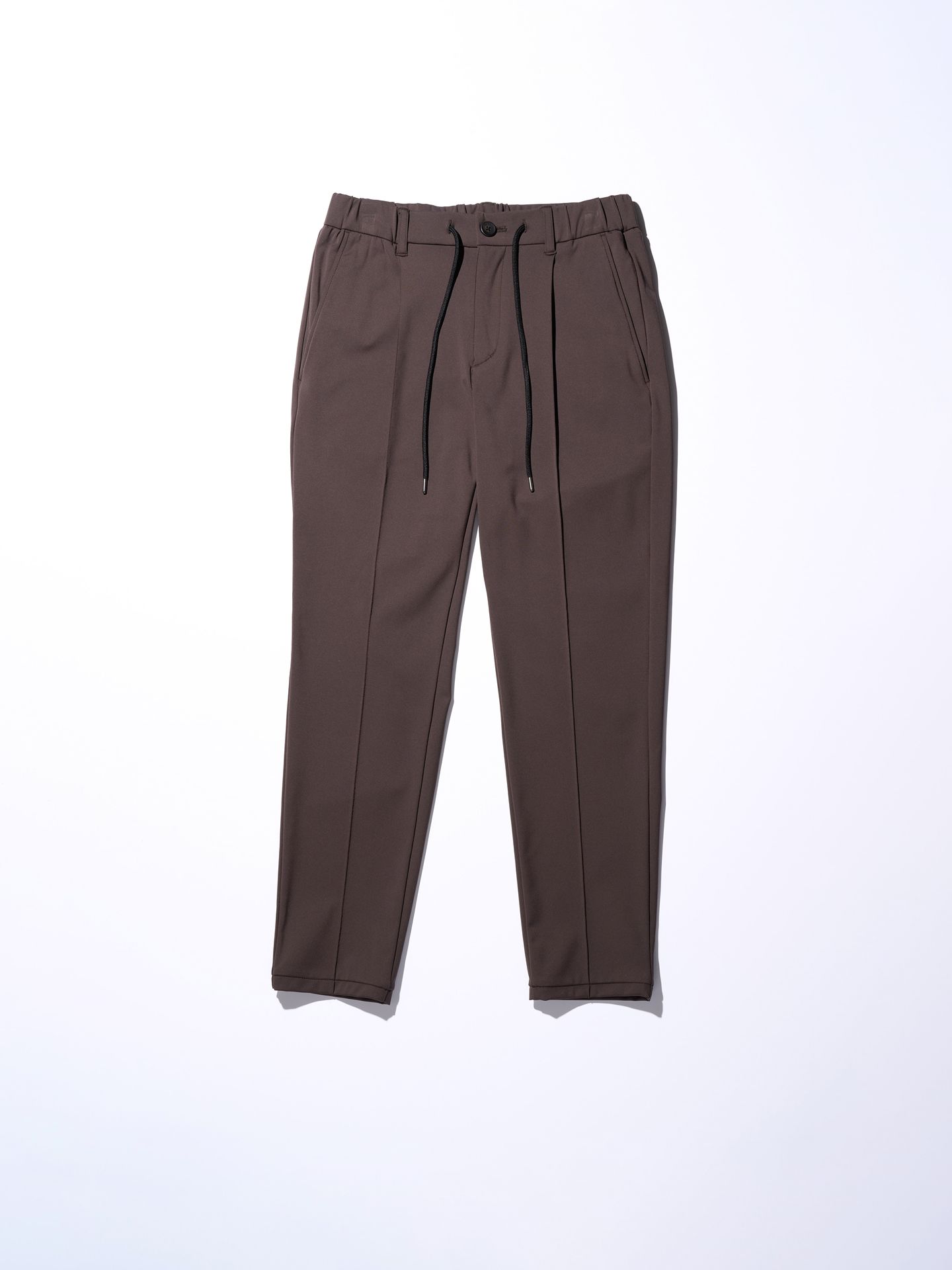 【予約品】 smart pin-tuck slacks / スラックス / チョコ