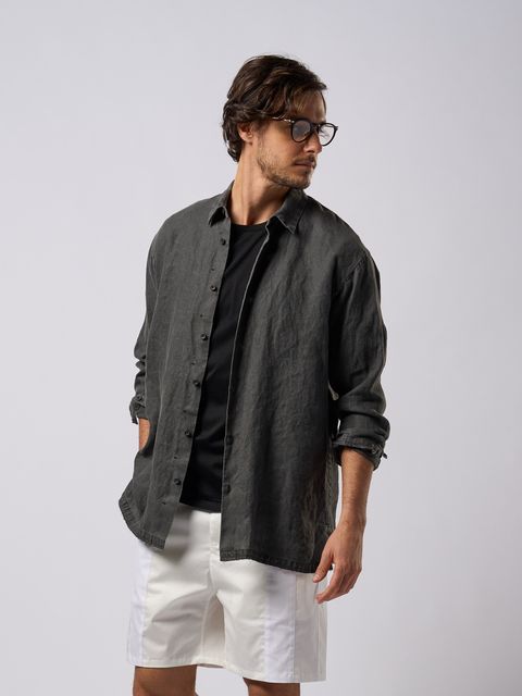 【予約品9月19日 10時締め】 shirt jacket / シャツジャケット / ブラック
