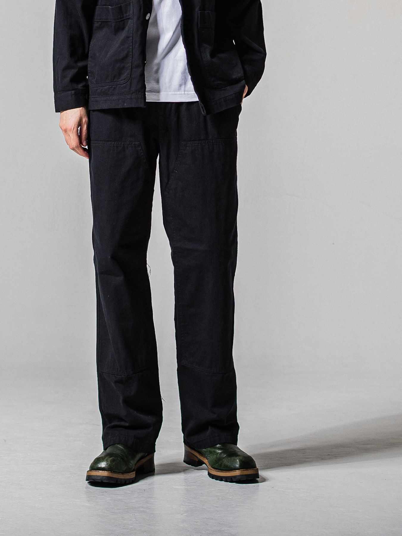 【予約品 11月16日(日) 締切】DOUBLE KNEE PT / ダブルニーワークパンツ / ブラック