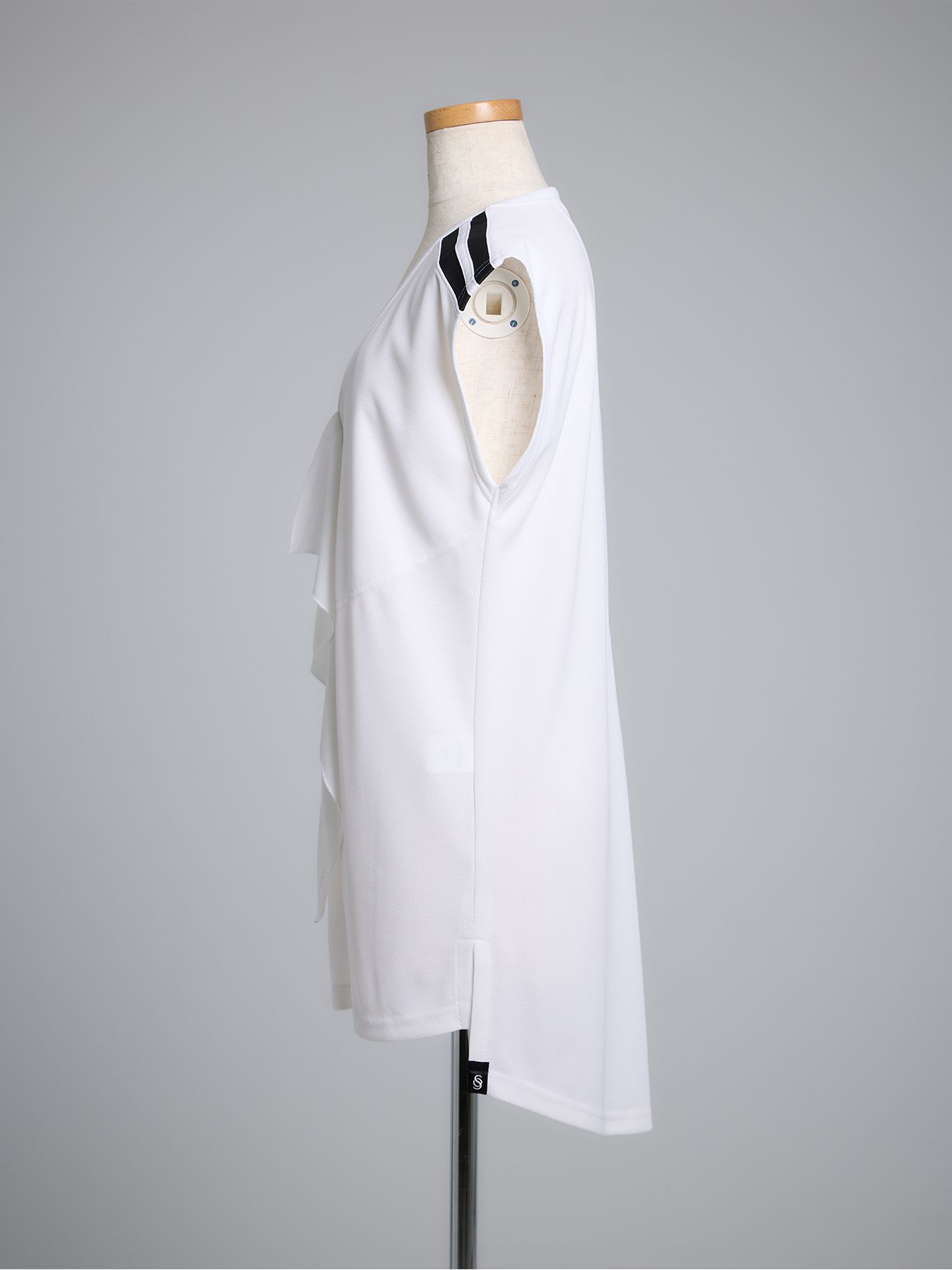 【予約品 5月18日(日) 締切】Frill French Sleeve T-Shirt / フリルフレンチスリーブTシャツ / ホワイト