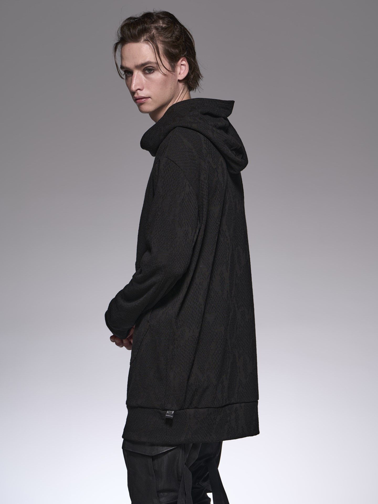 《予約品6/17締め》 PythonJQD Jersey Hoodie / パイソンジャガード織パーカー / ブラック