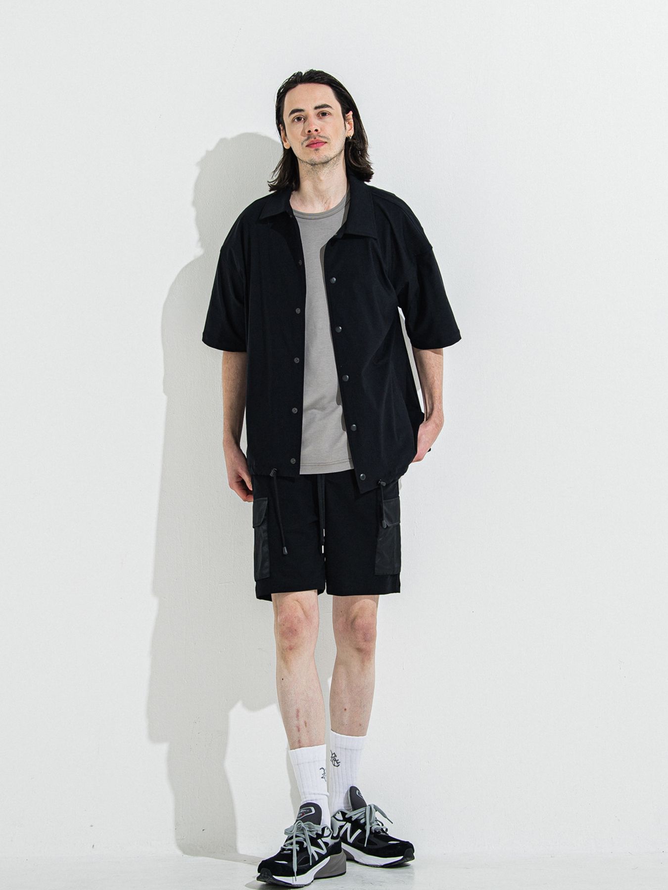 【予約品 】CREW OVER TEE /  クルーオーバーサイズTシャツ / グレー