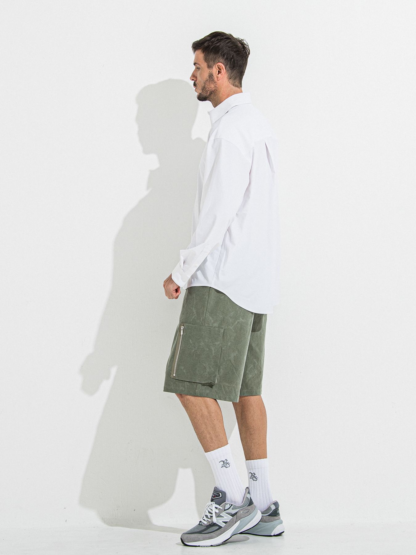 【予約品 】DAVID CARGO HALF PANTS / デヴィッドカーゴハーフパンツ / ヴィンテージカーキ