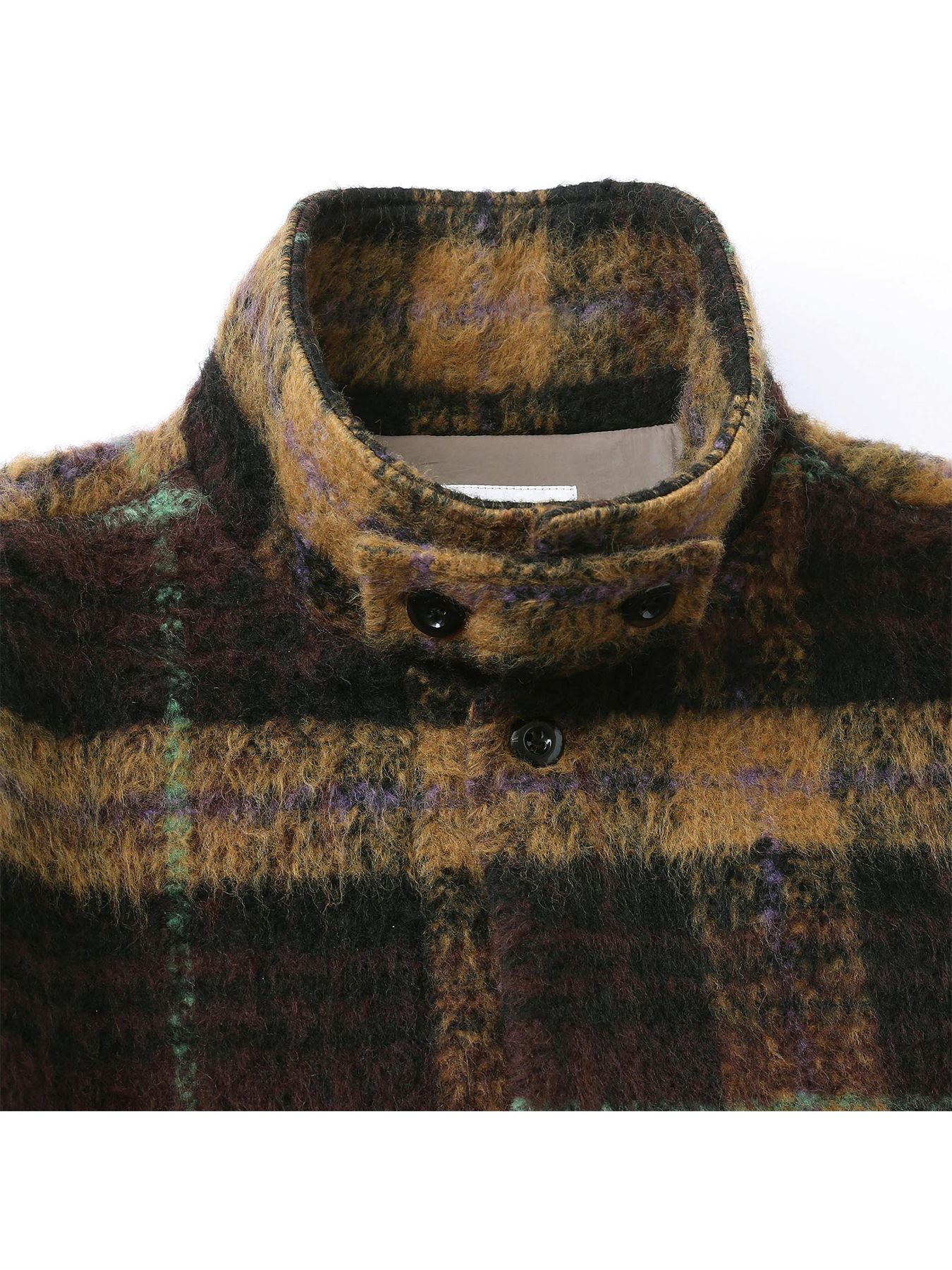 【予約品】WOOLY JKT / ブラウン×マスタード【QUOLT】