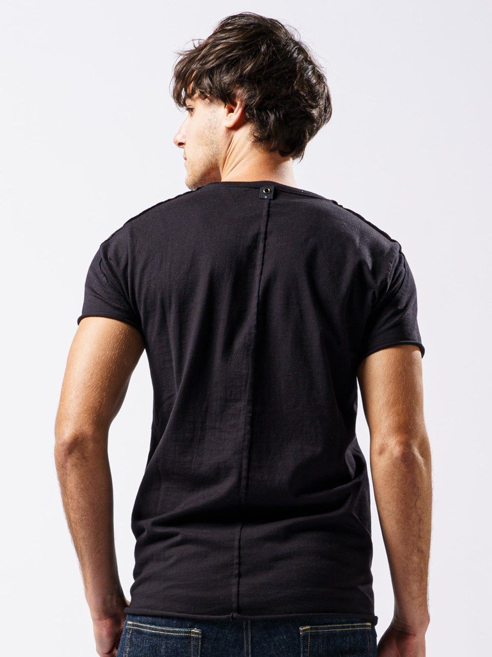 《予約品》 cut-off crew-neck S/S / クルーネックTシャツ / ブラック