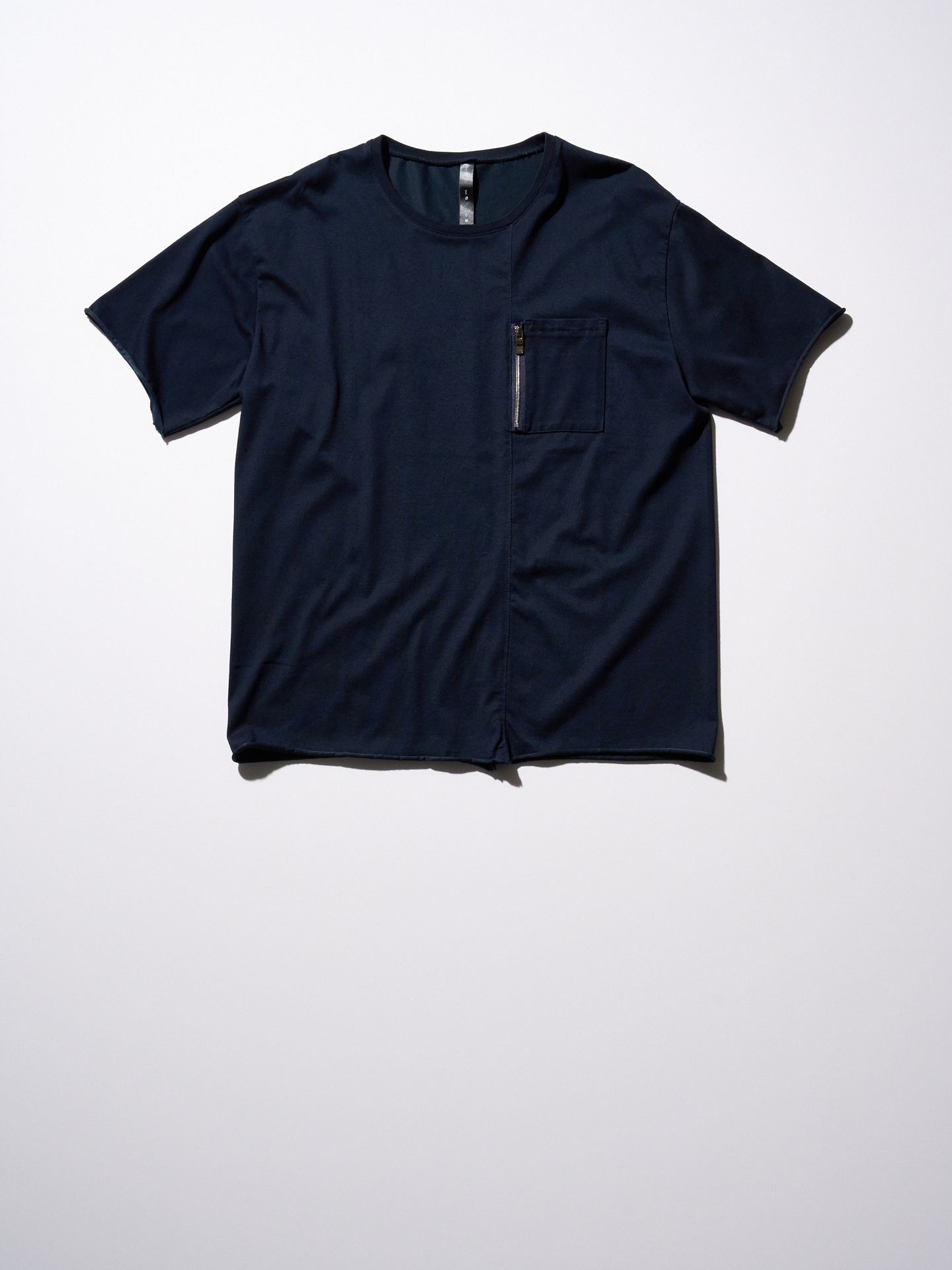 【予約品9月19日 10時締め】 cool touch zip-pocket S/S / Tシャツ / ネイビー