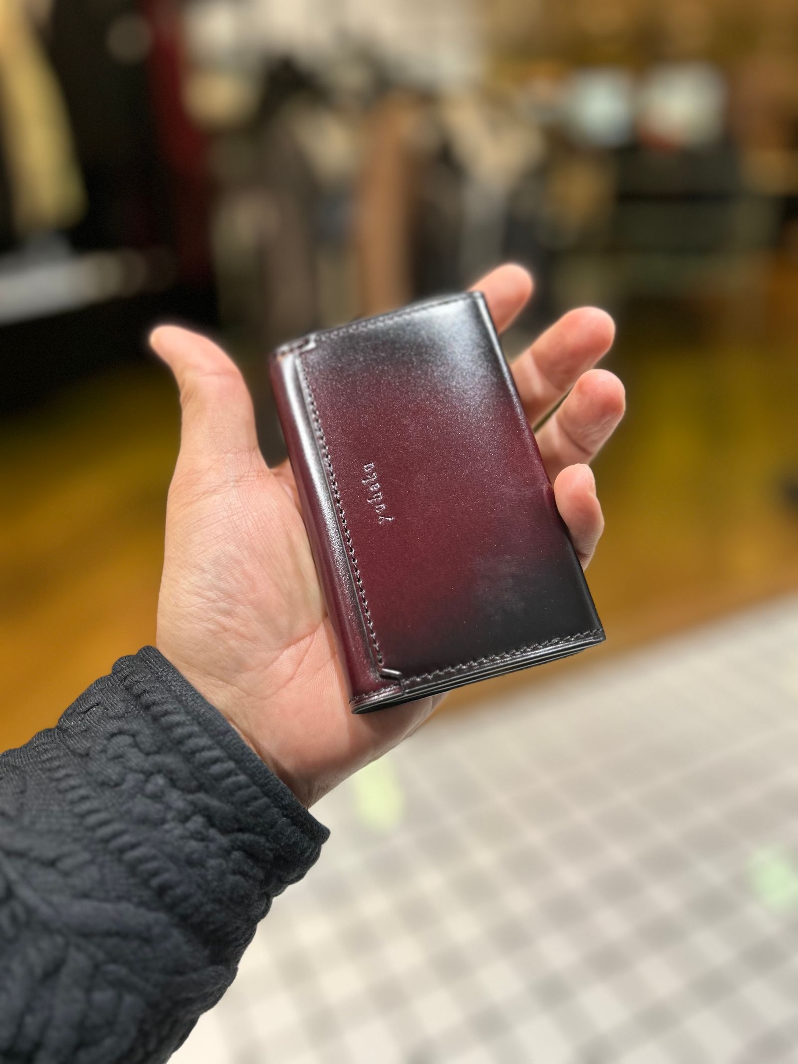 コードバン 名刺入れ 25枚収納YAC161 Dark Brown 【 yuhaku】