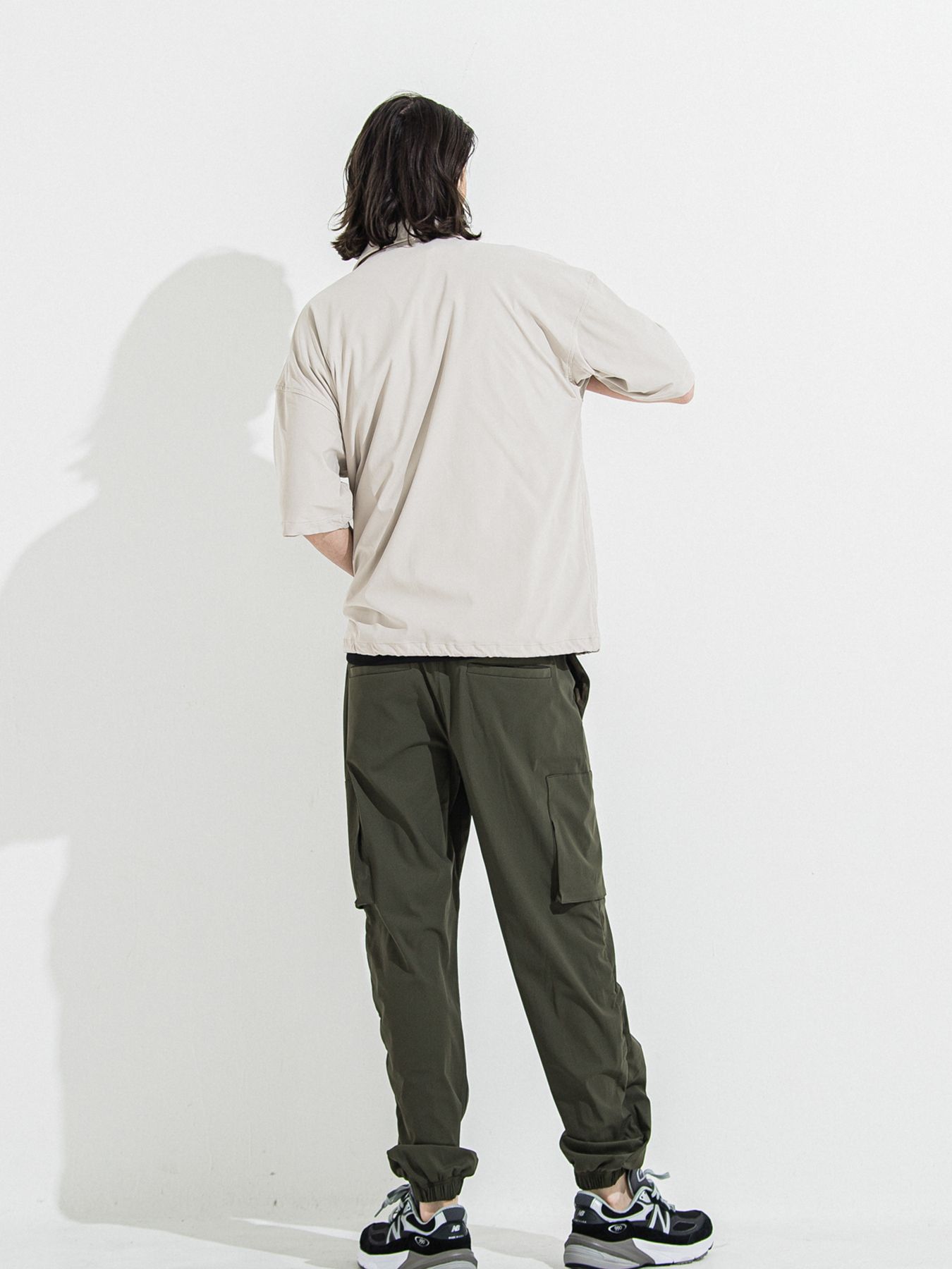 【予約品 】NYLON HALF COACH JACKET / グレージュ