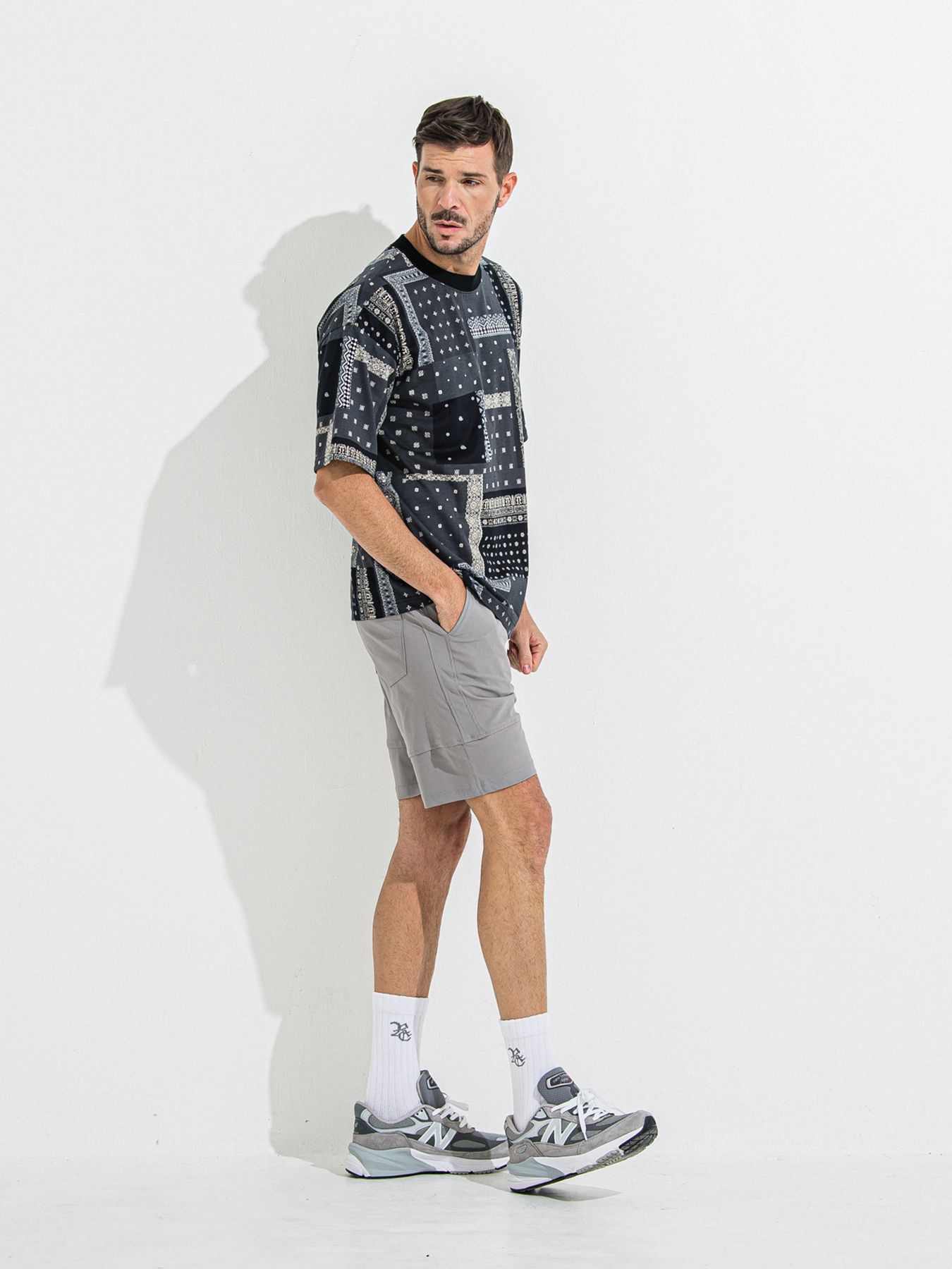 【予約品 】TYLER NYLON SHORTS / タイラー ナイロンショーツ / グレー