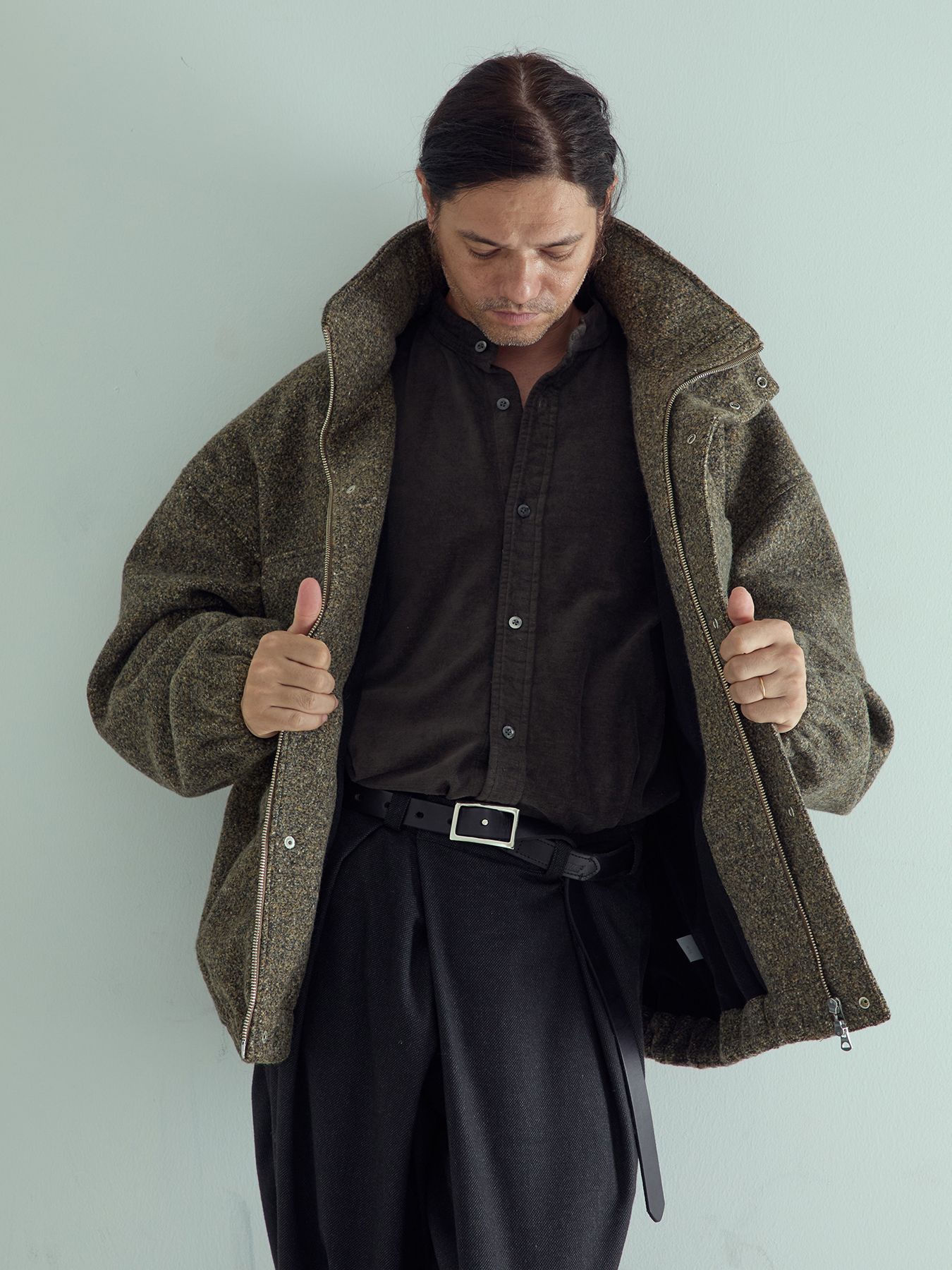 【予約品 】LEATHERLONG / レザーLONGベルト / ブラック