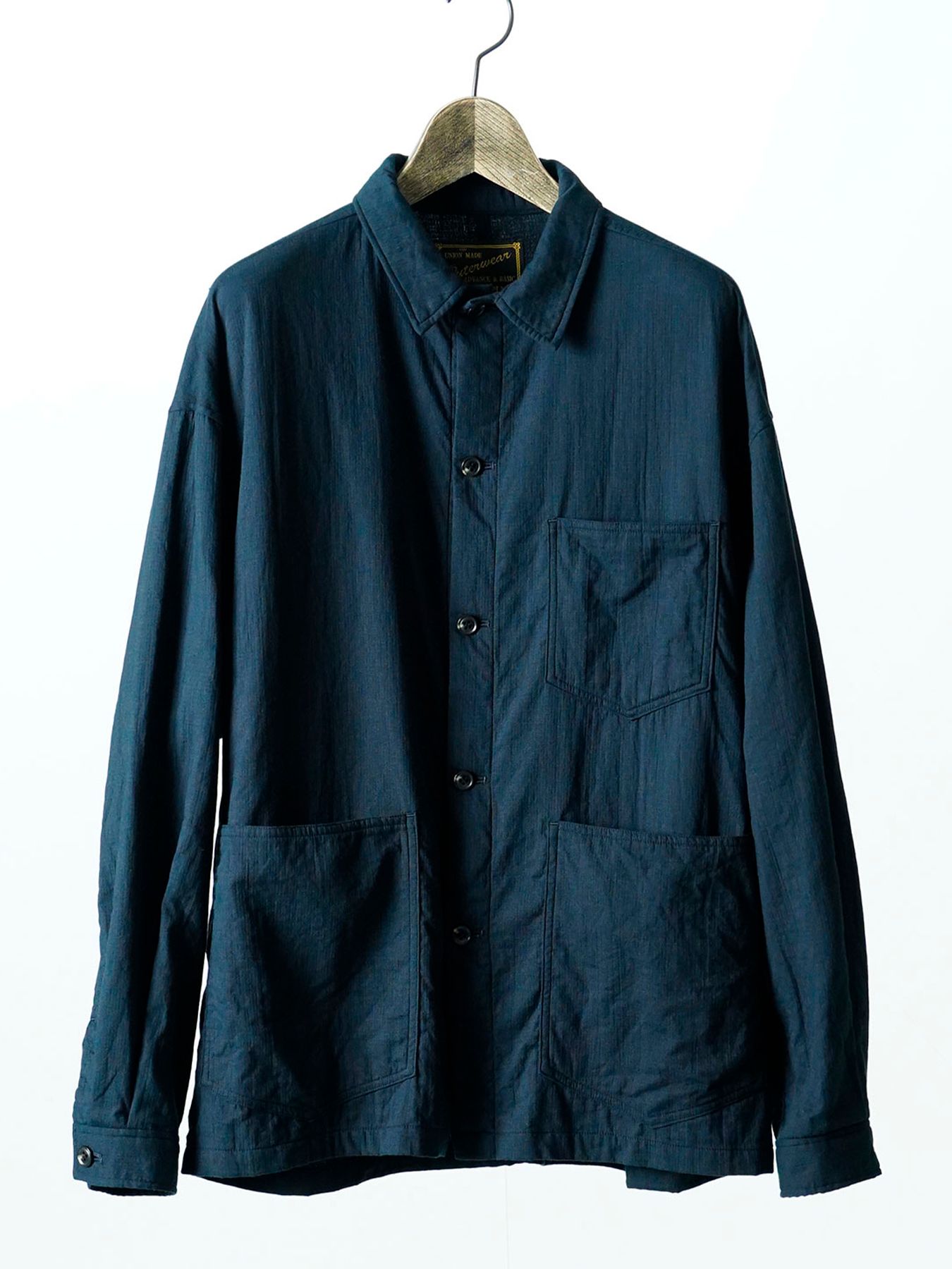 【予約品 11月9日(月) 締切】FEATHERALL / Wガーゼ カバーオール / ネイビー