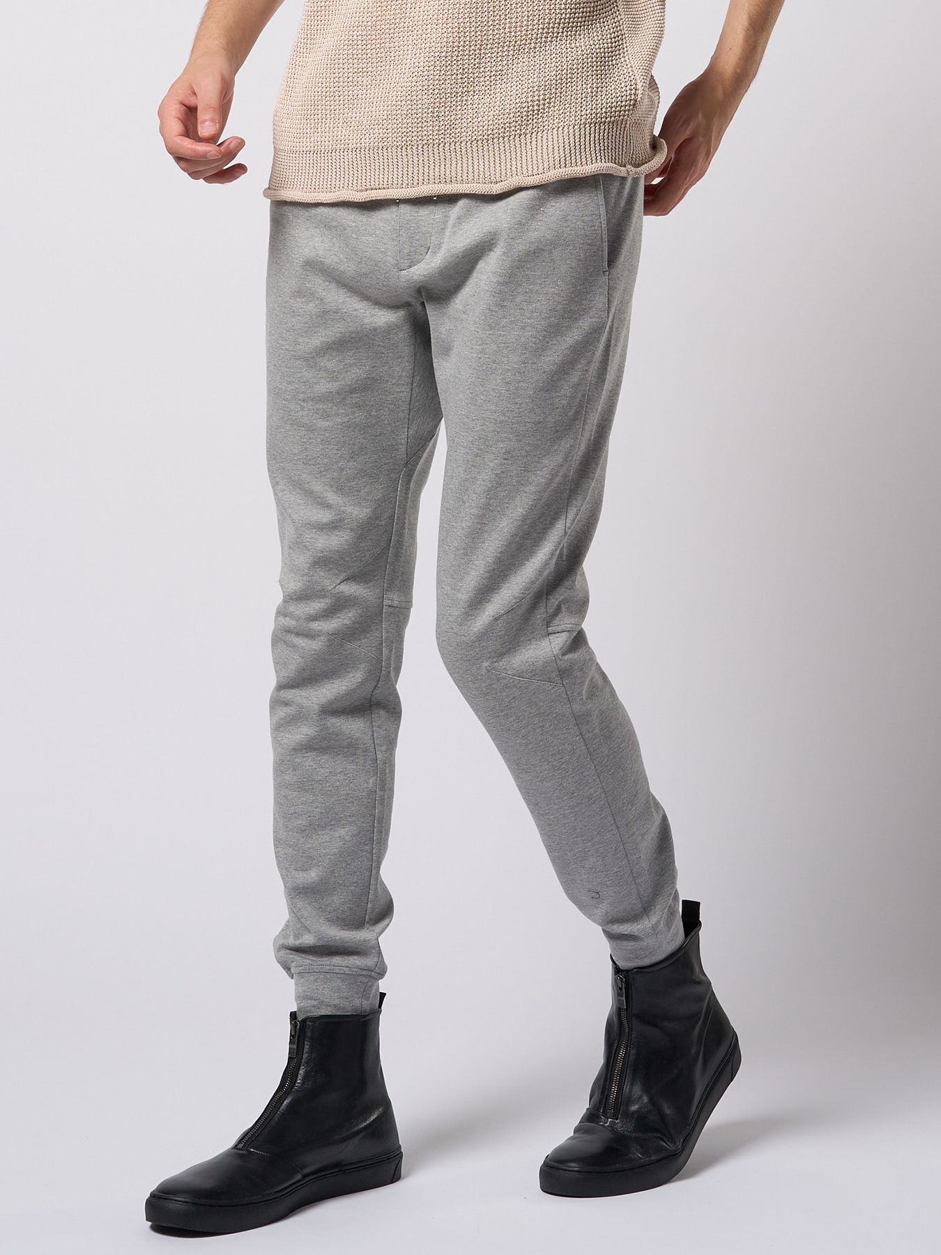 【予約品 9月23日(火) 締切】basic rib sweat pants / ベーシック リブスウェットパンツ / 杢グレー