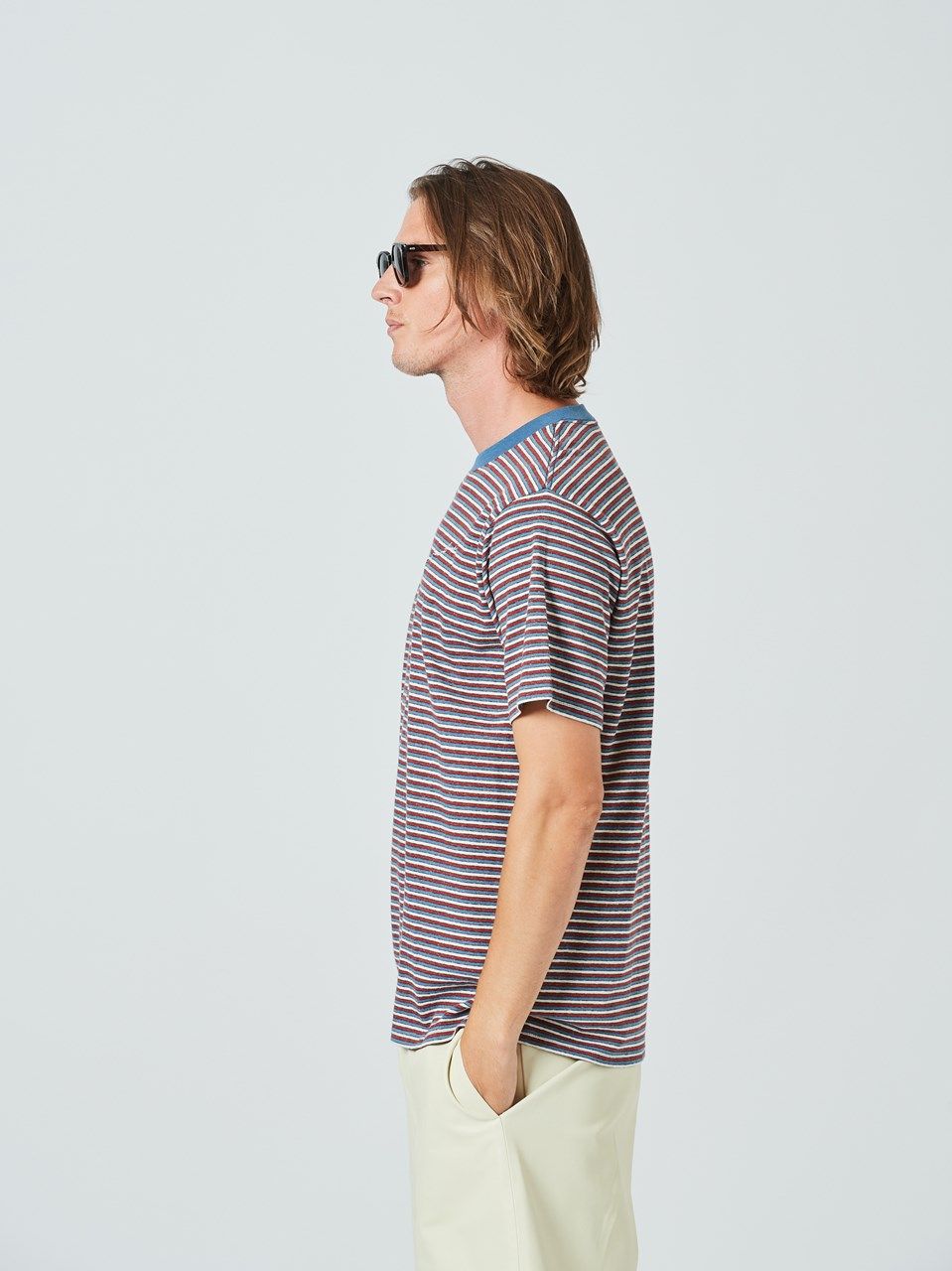 (予約品2023年10月19日18時締め) Multi Border Tee / Tシャツ / ネイビー