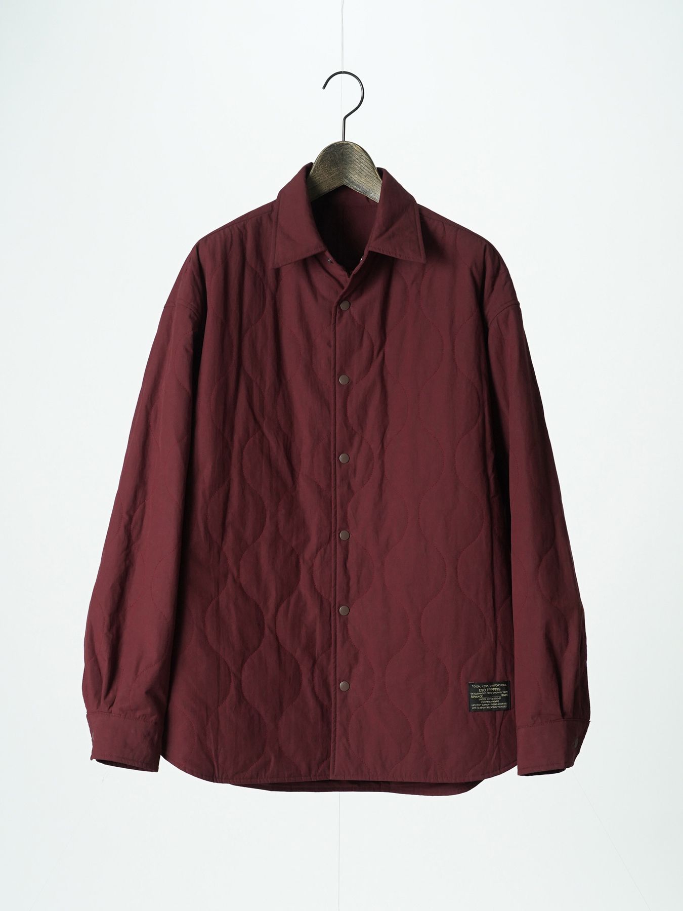 【予約品 5月6日(水) 締切】FLIPPADDING-SHIRTS / リバーシブルシャツ / ワイン×ワイン