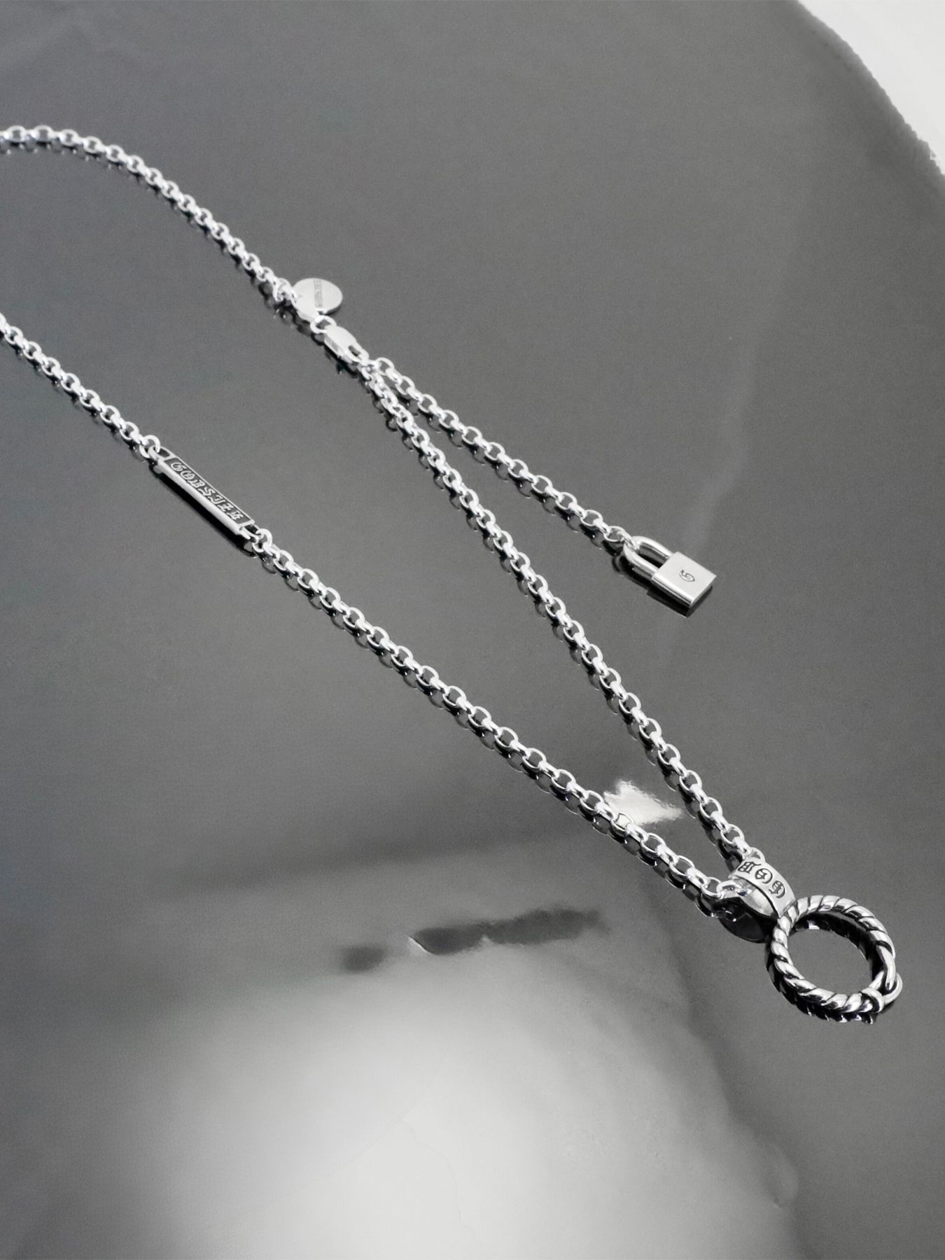 《受注生産》CRUX RING #1 NECKLACE with GODSIZE® I.D. TAG / クラックス・リング #1ネックレス ゴッドサイズ® I.D.タグ / 注文から1～2週間後入荷予定