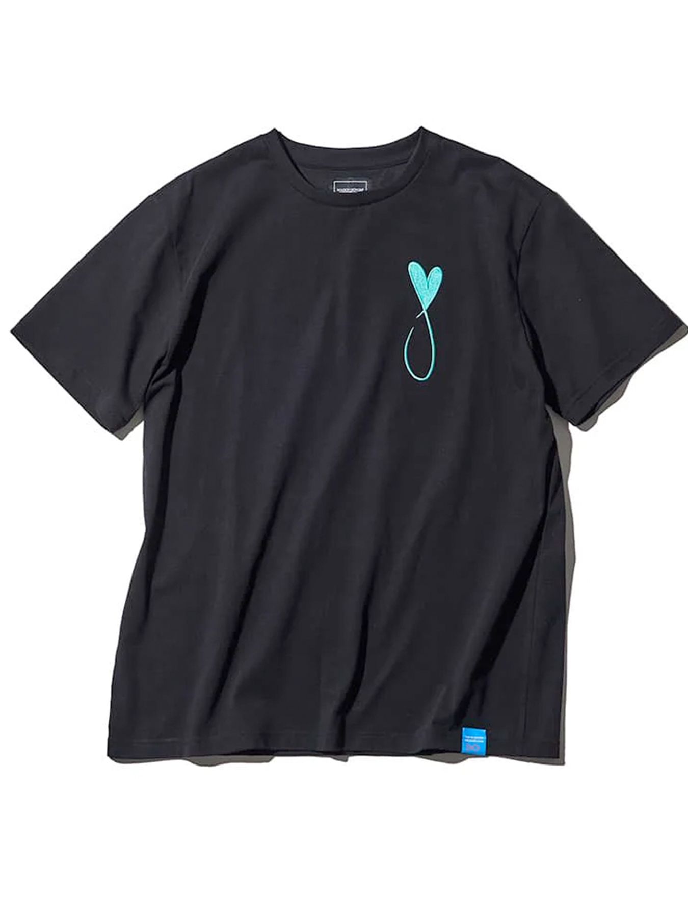 Tiphanie Big Logo T-Shirt / ブラック×ブルー