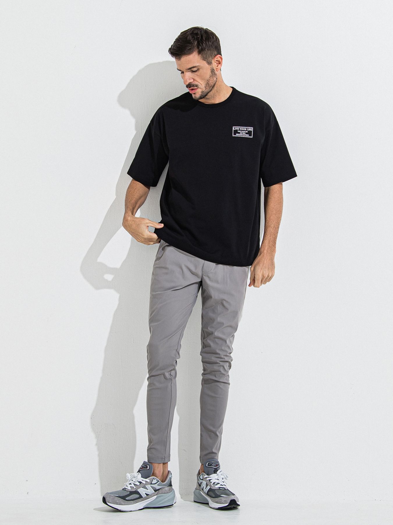 CHRIS EASY TUCK PANTS / クリスイージータックパンツ / グレー