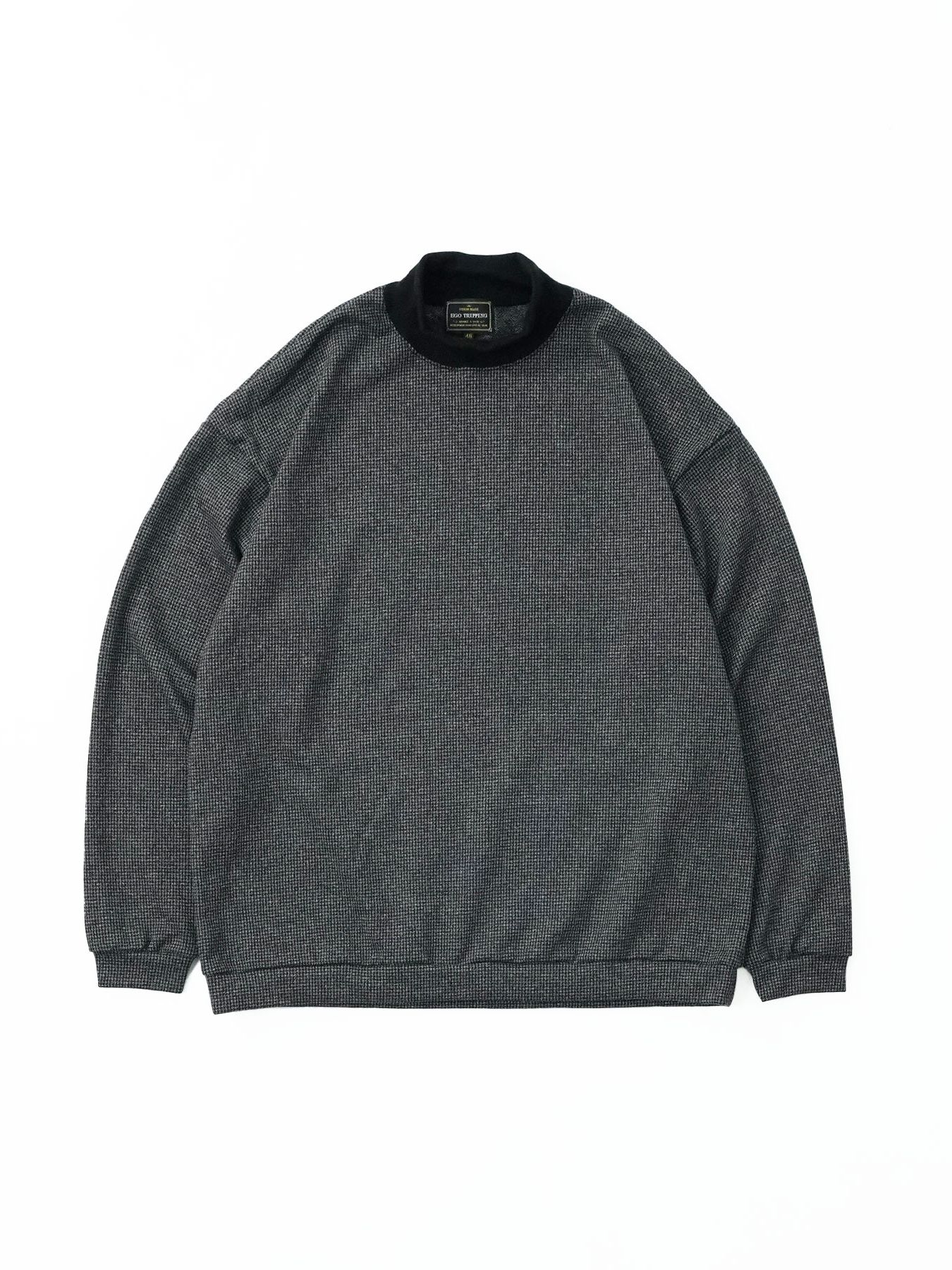 【予約品】 LUXEWEAVE / ハイネック / 千鳥グレー
