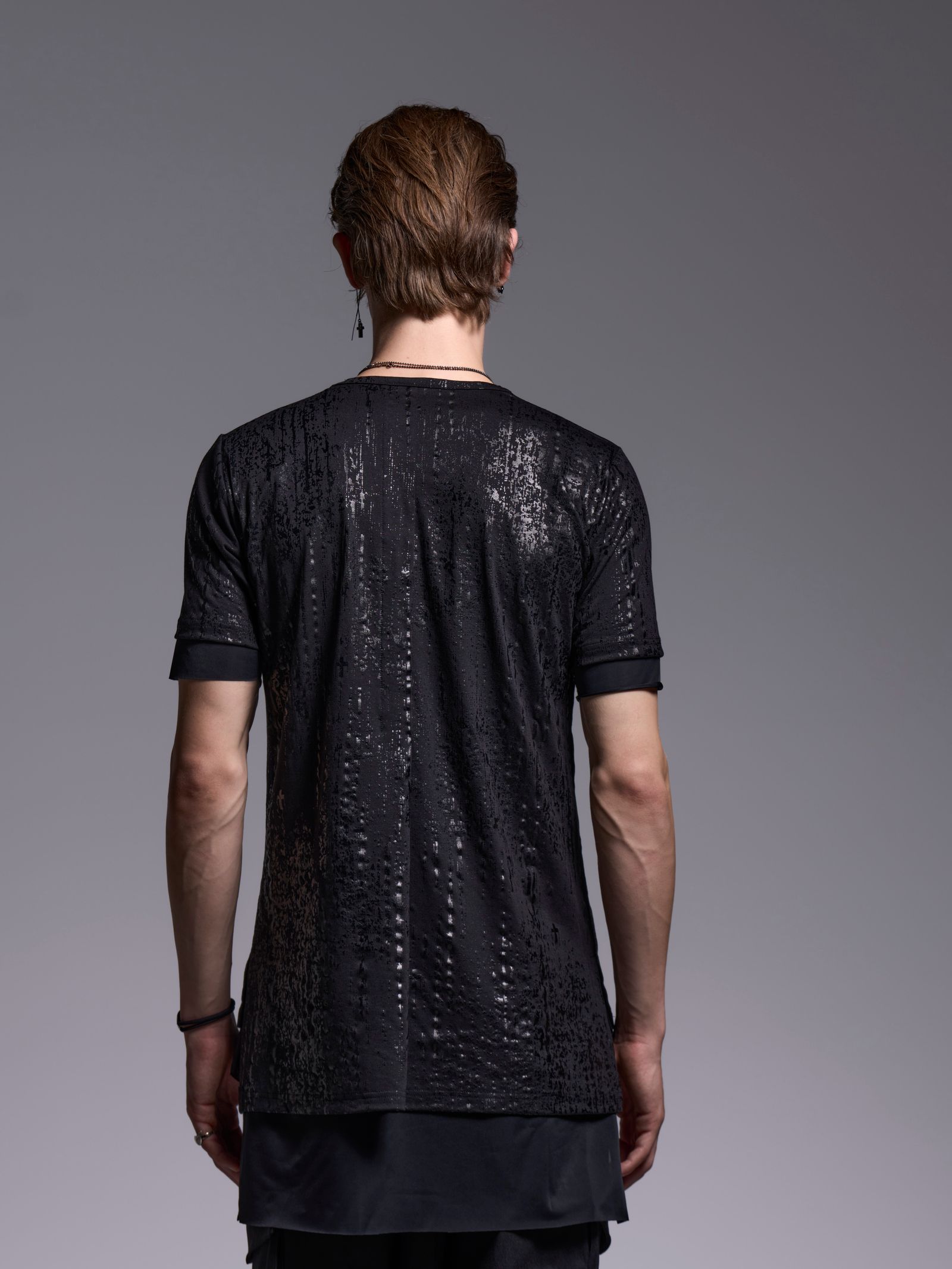【予約品 1月4日(日) 締切】Layered-T / ドレイヤードTシャツ / ブラック