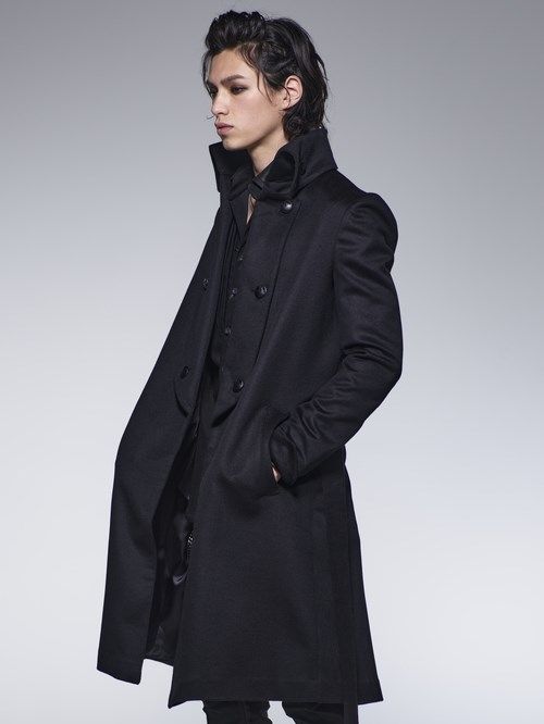《予約品》 LongNapoleonCoat / ナポレオンコート / ブラック 【kiryuyrik】