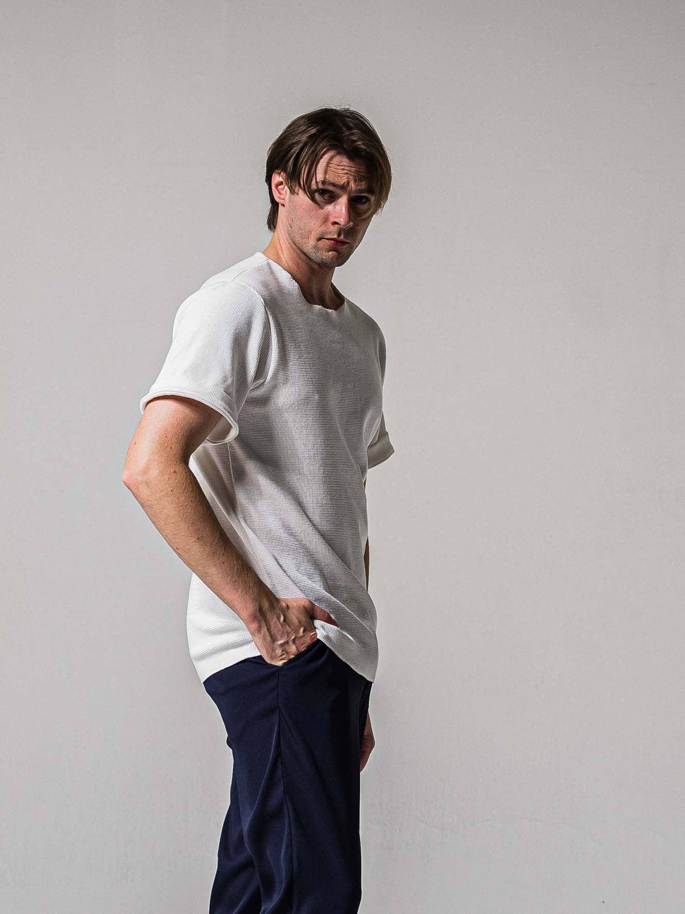 【予約品 11月16日(日) 締切】CUT OFF THERMAL T / カットオフサーマルTシャツ / ホワイト