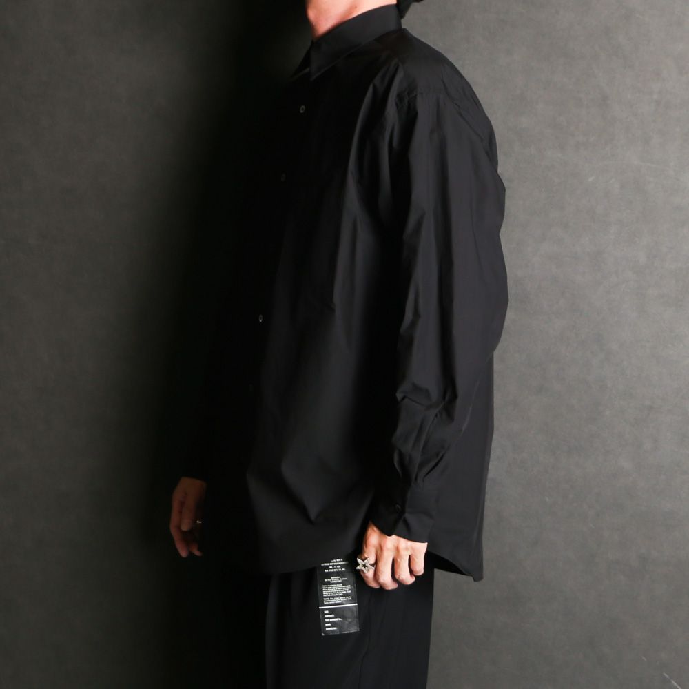 MARKAWARE - COMFORT FIT SHIRT - BLACK / オーガニックGIZA80/1