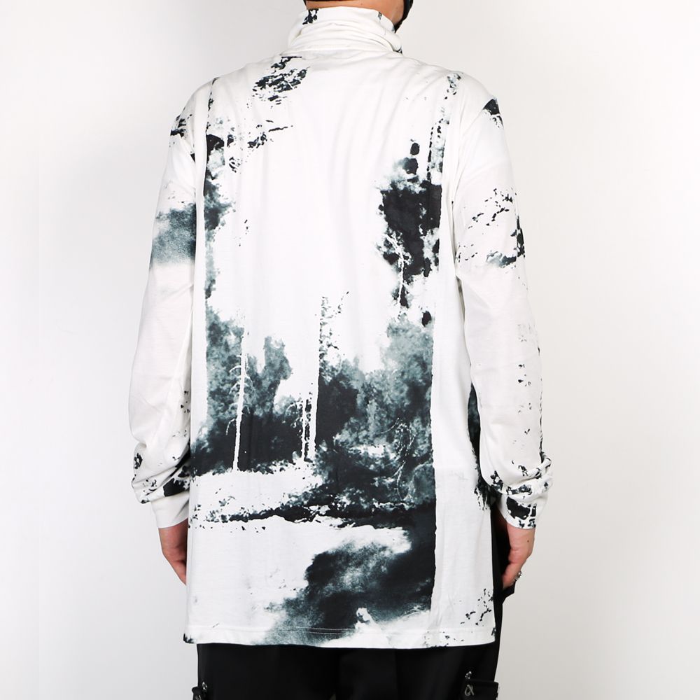 "Forest Fire" Fire T-shirts / グラフィック タートルネック Tシャツ / TA20AW-JR051