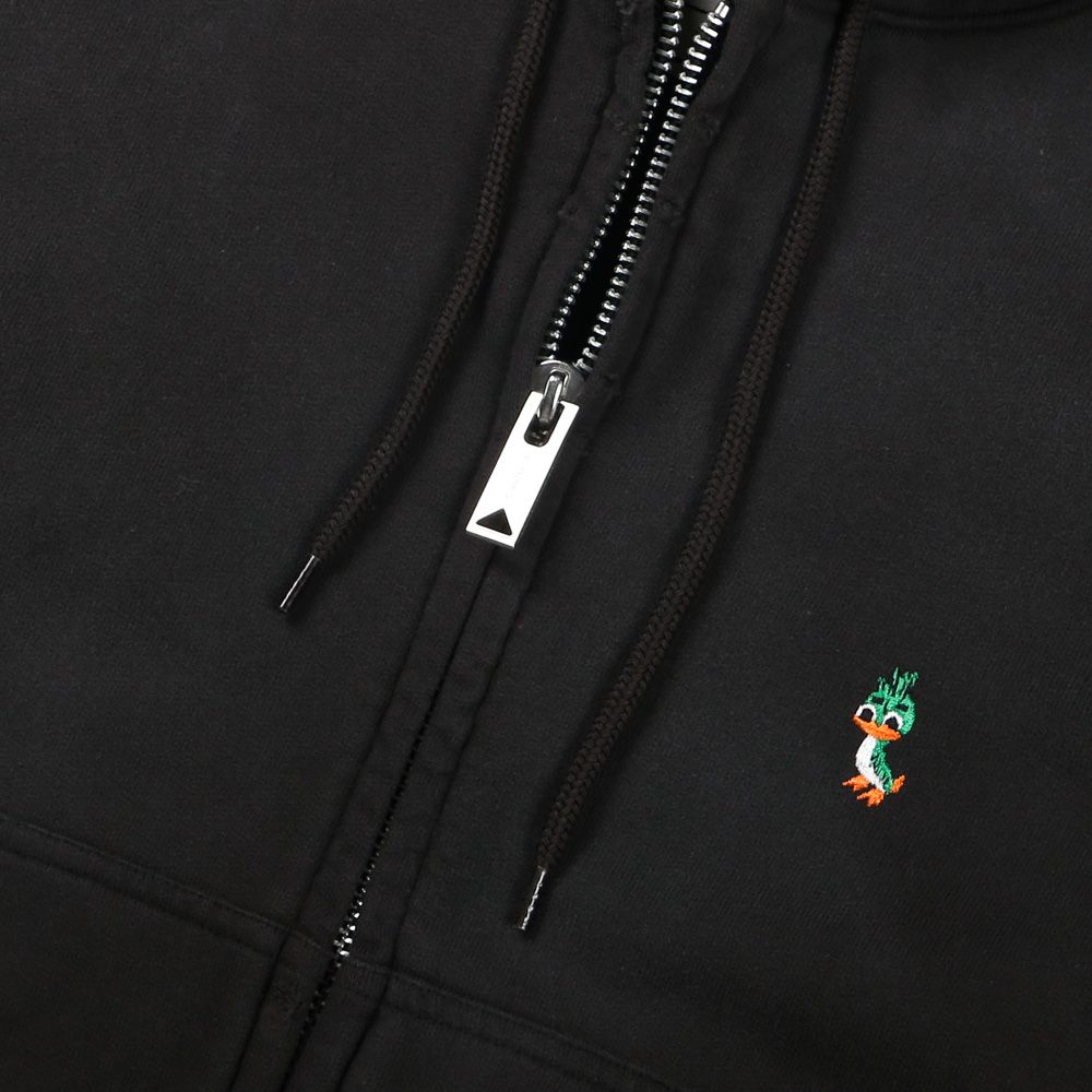 【ラスト1点-サイズ48】Track Jacket Combined Parka - BLACK / トラックジャケット コンバインド パーカー / A16PK571