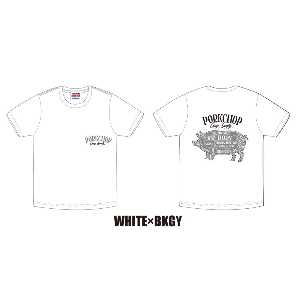 PCP BACK TEE - WHITE / ショートスリーブTシャツ