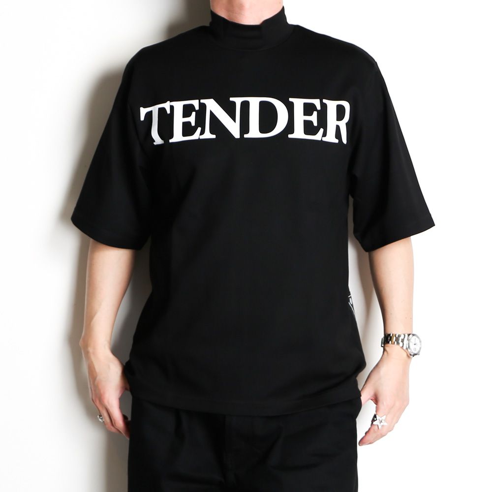 "TENDER"LOGO MOCK NECK TEE / GY-TO-4231