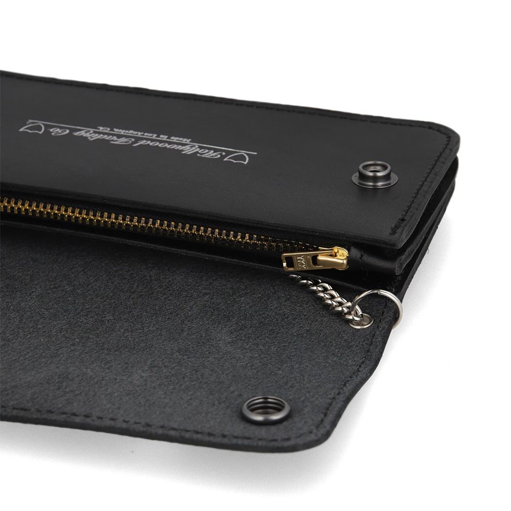 T-1 Wallet #Shield Foil Biker Wallet W/Chain - Black / T-1 ウォレット / OTZWX500