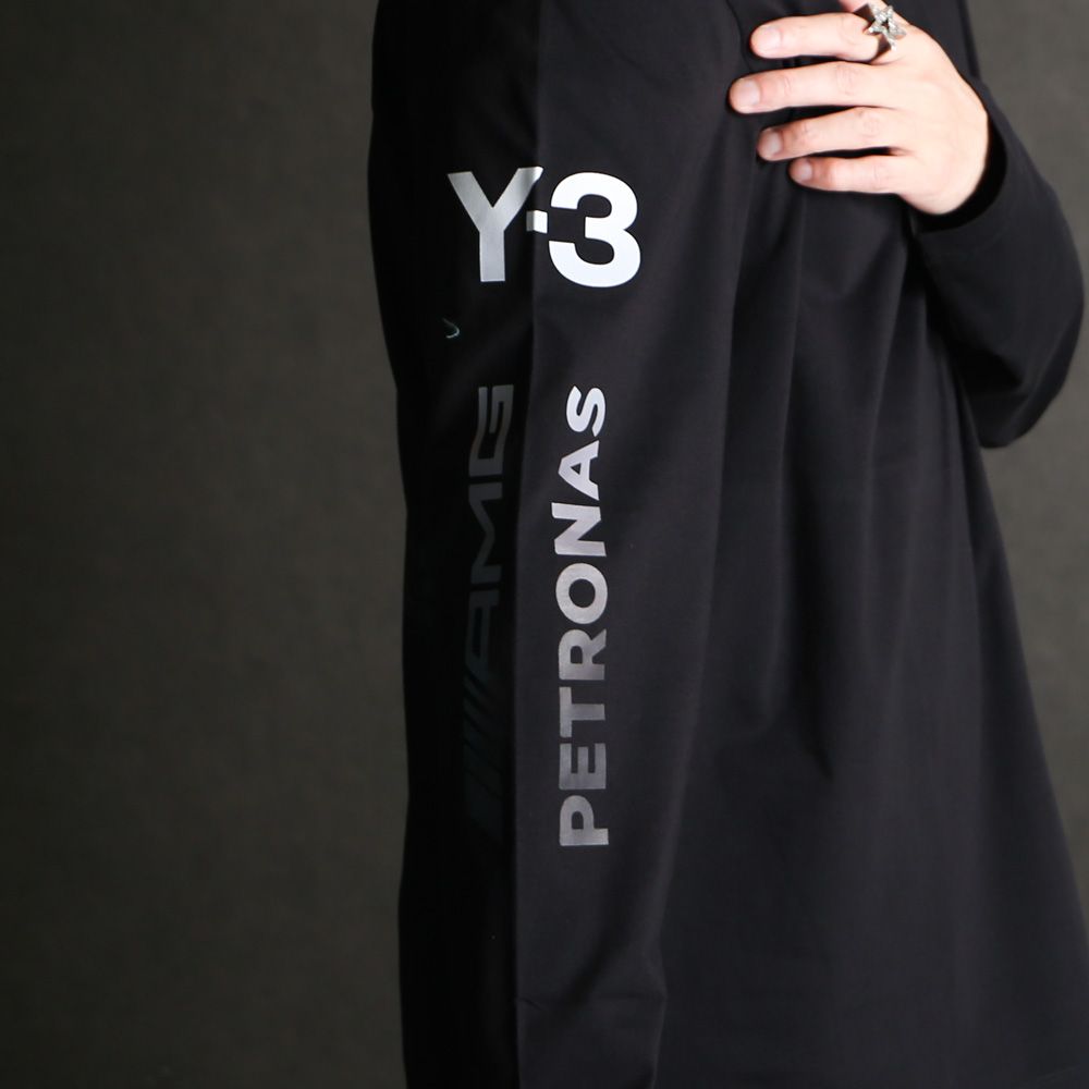 Y-3 MERCEDES-AMG PETRONAS FORMULA 1 TEAM CHAOS LOGO LONG SLEEVE TEE / Tシャツ / KR2372
