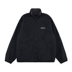 SD Shelled Fleece Jacket - Black / ナイロンフリースジャケット / OUNLE280