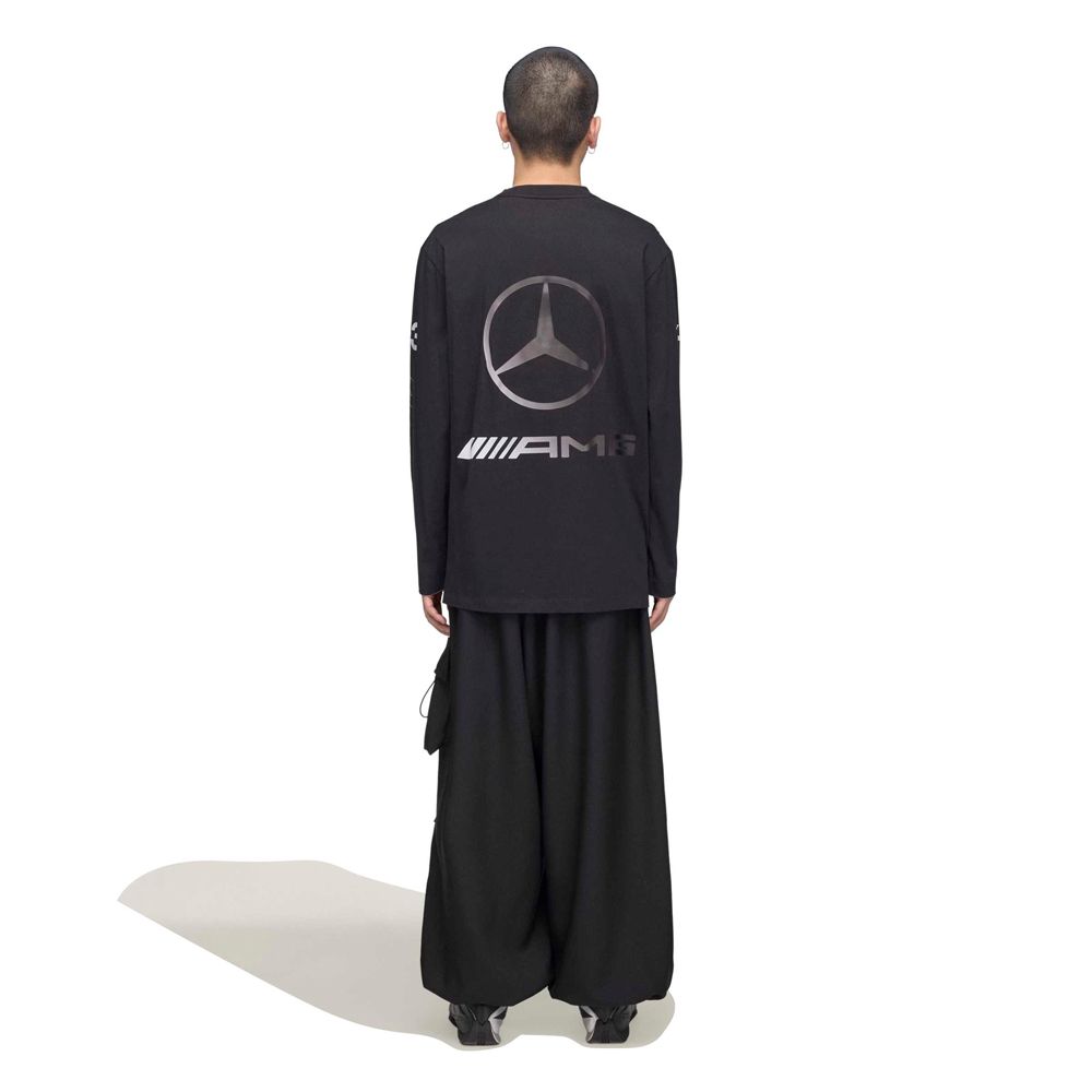 Y-3 MERCEDES-AMG PETRONAS FORMULA 1 TEAM CHAOS LOGO LONG SLEEVE TEE / Tシャツ / KR2372