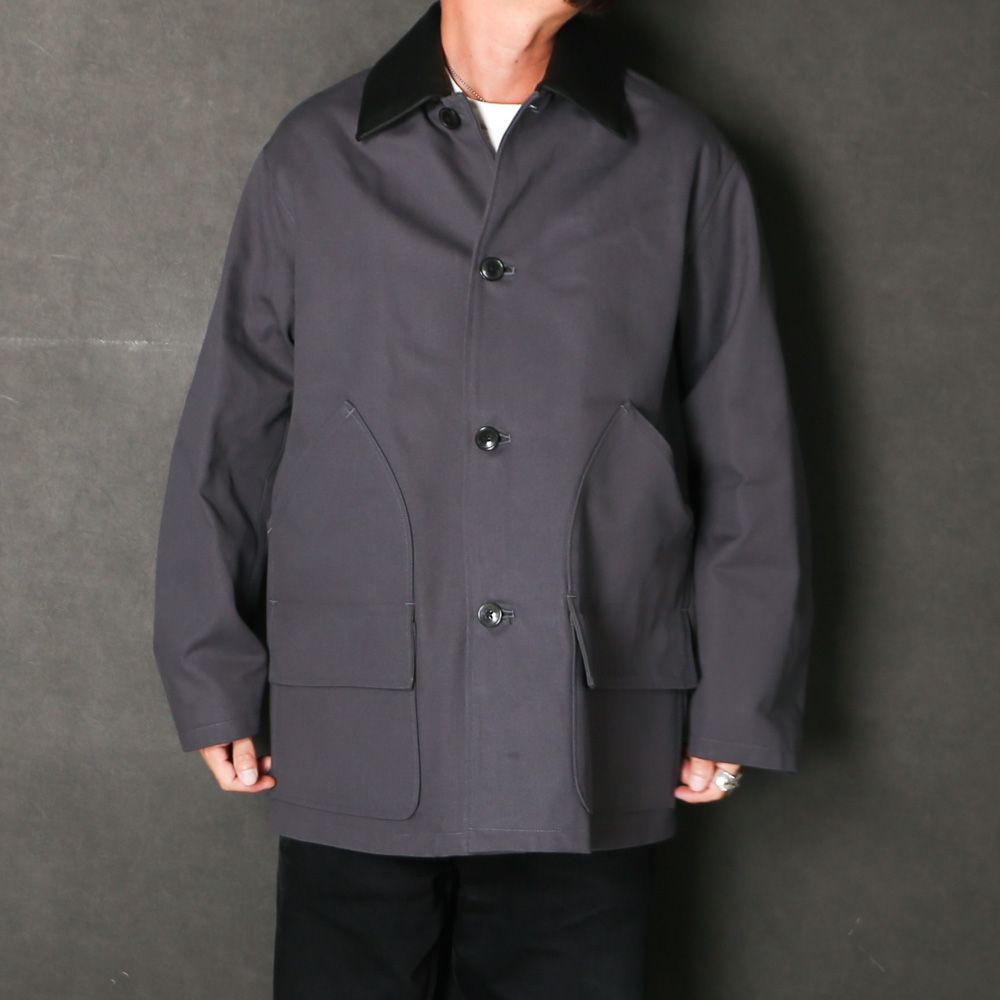 Chasseur Jacket - Black / オーガニックコットンダック - シャスールジャケット / A26C08BL01C