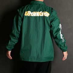 BURNING LOGO COACH JKT - IVY GREEN / コーチジャケット