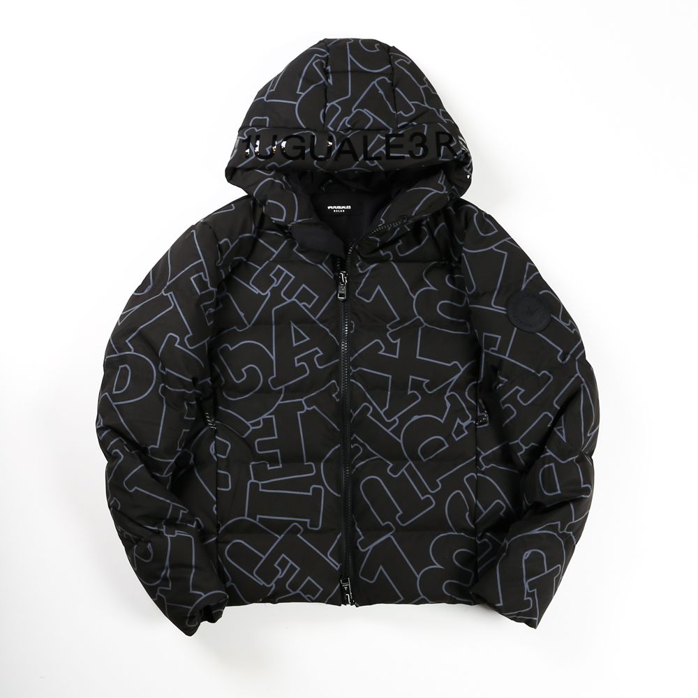 LETTERING DOWN JACKET / ダイアゴナルロゴ ダウンジャケット / USO-21042