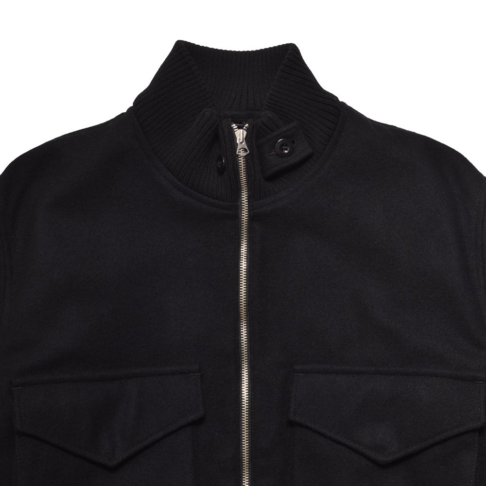 Wool Light Melton Flying JKT - BLK / 2510-9001