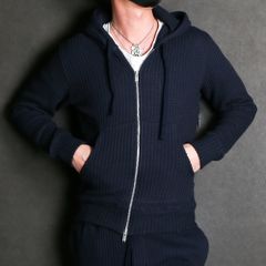 BIG WAFFLE Hoodie / ビッグワッフル ジップアップパーカー / MSEA21S0846-M