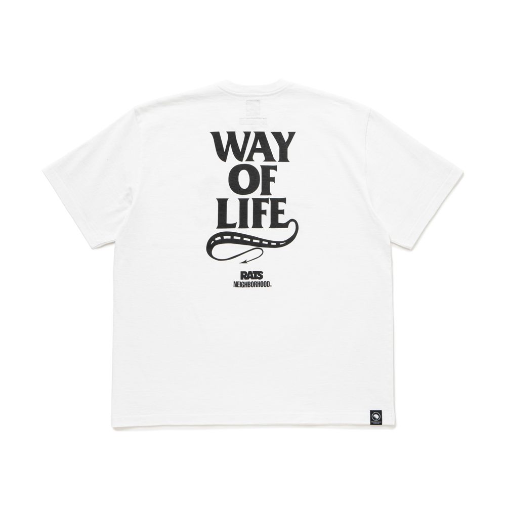 20th RATS × NEIGHBORHOOD / S/S TEE - WHITE / Tシャツ / 25'SPT-0105