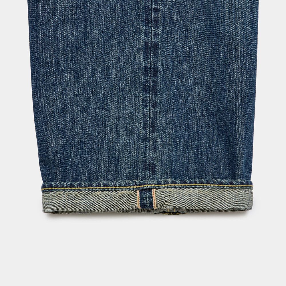 CLEAN CYLINDER FIT JEANS - INDIGO V.W / オーガニックコットン 13.5oz セルビッチデニム - クリーンシリンダーフィットジーンズ / M26A10PT12C